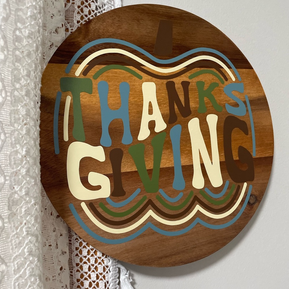 Handmade Thanksgiving/fall wood sign